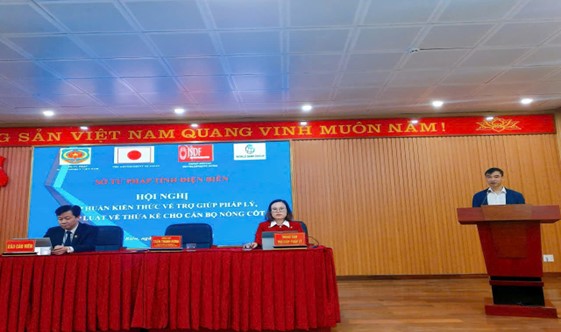 Sở Tư pháp tỉnh Điện Biên tổ chức hội nghị tập huấn kiến thức về trợ giúp pháp lý, pháp luật cho cán bộ nòng cốt trong khuôn khổ Dự án “Tăng cường trợ giúp pháp lý cho người nghèo và đối tượng yếu thế”